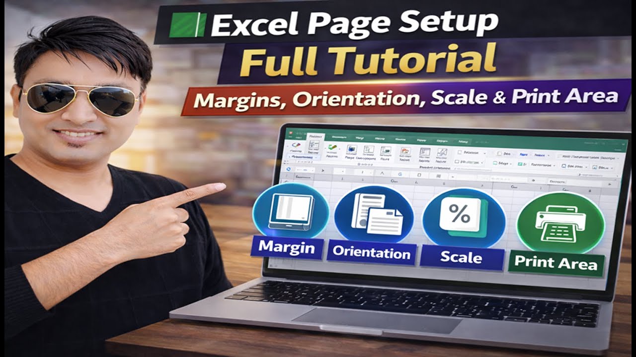 Excel Page Setup Full Tutorial | Margins, Orientation, Scale & Print Area