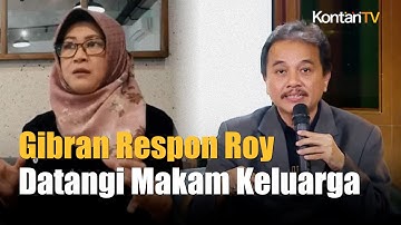 Gibran: Terima Kasih Roy Suryo dan dr Tifa, Sudah Ziarah ke Makam Kakek dan Nenek Saya
