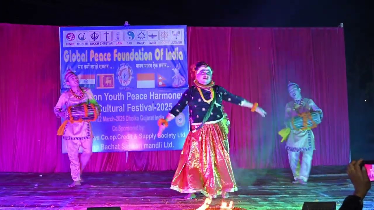 (Sikkim team) D2 International Youth Peace Harmony Art & Cultural Festival-2025 gujrat,dholka