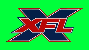 XFL Green Screen Logo Loop Chroma Animation