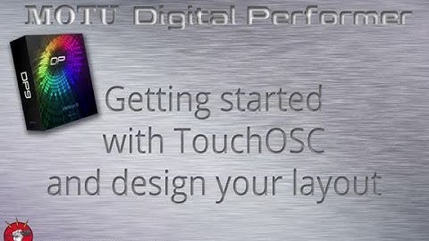 Getting started with TouchOSC and design your own template