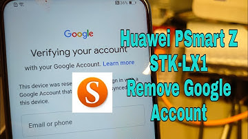Huawei PSmart Z STK-LX1. Remove Google account, bypass frp. Test point method, Sigmakey.