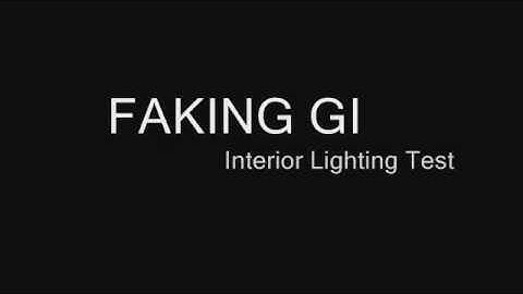 Faking GI: Arch Interior Exercise