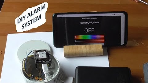 Set up a low cost alarm system based on ESP32 and MQTT