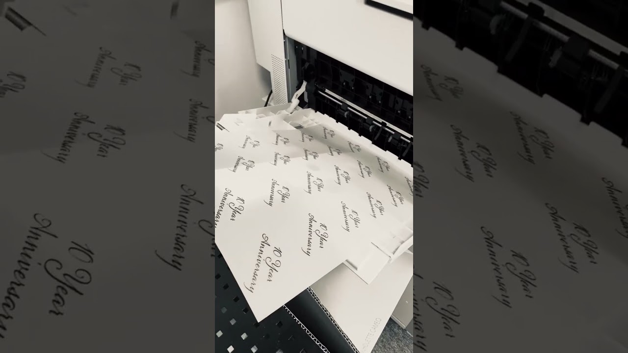 Printed vellum/translucent paper 
