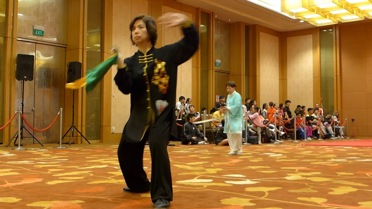 杨式太极刀 Yang Style Taiji Dao(Broadsword) (Video 45) 2019年第八届新加坡国际武林大会15 ...