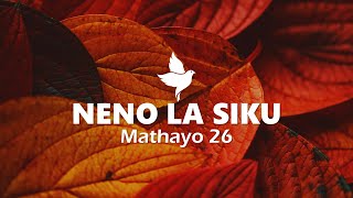 NENO LA SIKU | Mathayo 26 | Maombi Ya Kuvunja Maagano Ya Damu | Isaac Javan