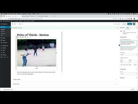 WordPress Blog 05   Alt Text and Feature Image