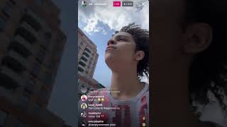 xaviersobased riding a bike on instagram live 4-5-25
