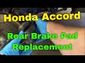 Honda Accord Rear Brake Pad Replacement 1999 V6 (1998-2002 Similar)