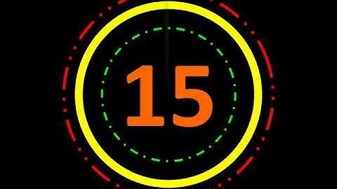 25 second countdown timer HD with sound | PowerPoint video animation