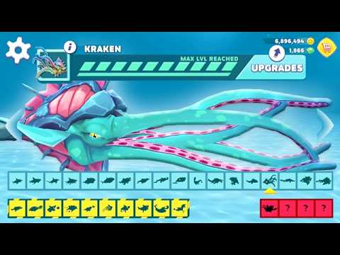 Hungry Shark Evolution - Kraken Max Level