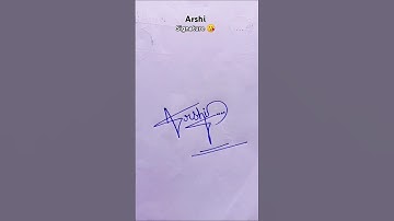 #Arshi😲#signature #calligraphy #shorts #toptre #ytshorts#viral #subscribe #like #comments your name