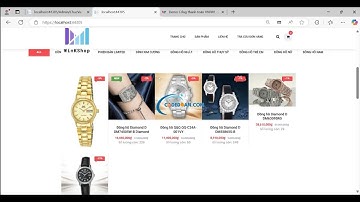 Xem demo website Bán đồng hồ bằng asp.net MVC || thanh toán online || full báo cáo đồ án