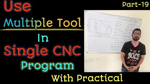cnc programming || MULTIPLE TOOL PROGRAMMING || multiple operation programming