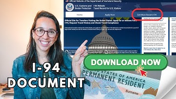 How to get your I-94 Record (2025) | For Adjustment of Status GREEN CARD & Social Security Number