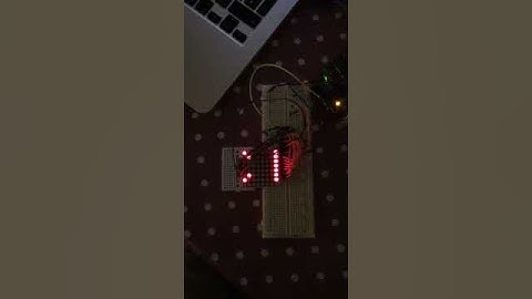 Arduino 8x8 Matrix led scrolling text