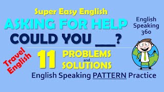Could You? Hotel English Asking For Help Easy Pattern English     English Speaking 360 For Beginners