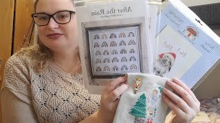FlossTube 18 Lets talk Caterpillar Cross and a Suprise Gift