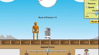 Unit 2 Homework (PhET) Motion - Forces - example recording