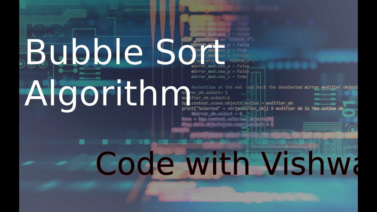 Bubble sorting technique | Data structures | Sorting technique - YouTube
