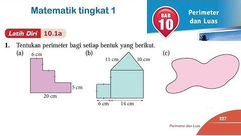 perimeter tingkatan 1 | matematik tingkatan 1 bab 10 latih diri 10.1a
