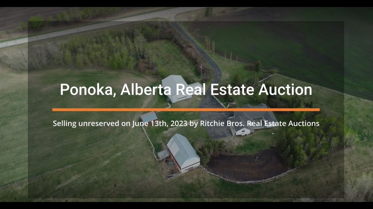 Home parcel & farmland for sale near Ponoka, AB on June 13, 2023 by Unreserved Auction YouTube