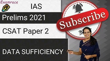 Data Sufficiency Problems: IAS CSAT Paper 2 Expected Questions 2021 –  UPSC