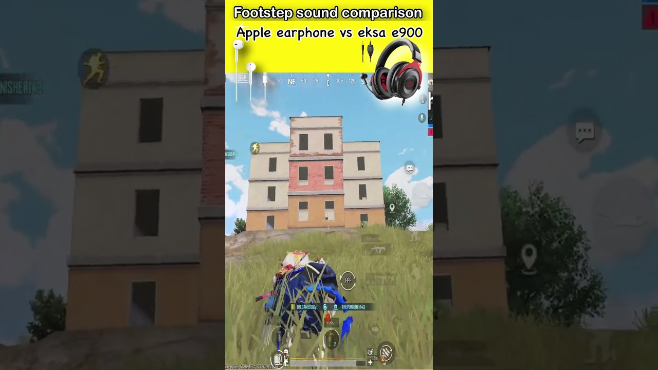 Footstep Sound Comparison Apple Earphone vs Eksa e900 