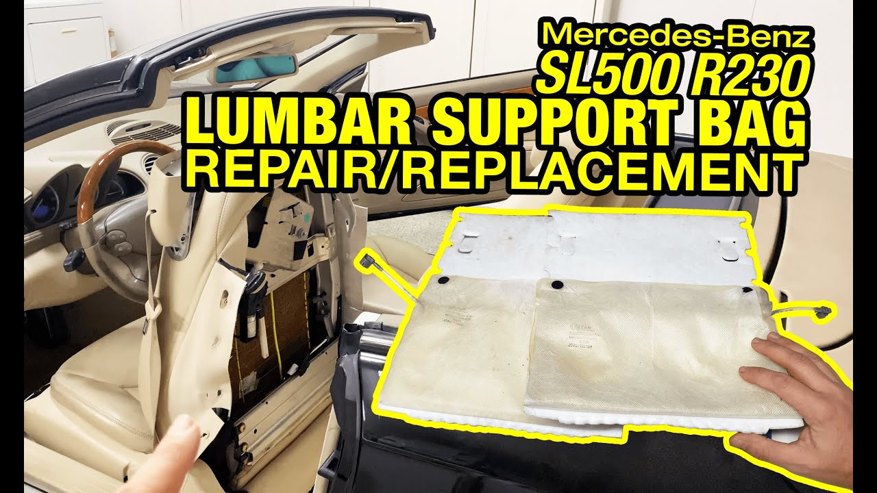 Replacing POPPED BLADDERS Fixed the Back Lumbar Support in my Mercedes