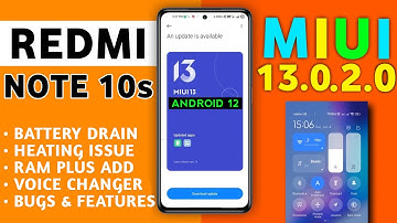 Redmi Note 10s MIUI 13.0.2.0 Update Features | 54+ Hidden Features l Note 10s New Update Android 12