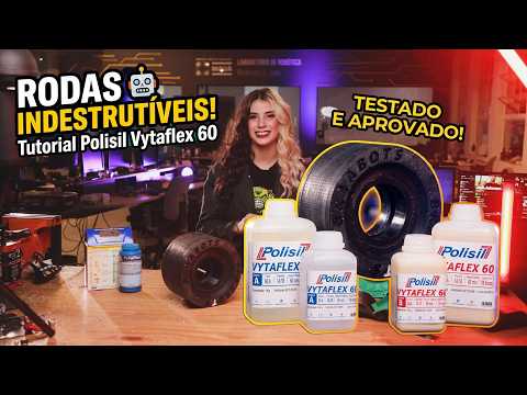 Como fazer Rodas de Robôs: Tutorial completo com Vytaflex 60 da Polisil