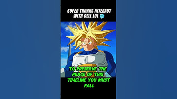 Super Trunks Interact With Cell Lol 🤯 #crashout #trunks #sparkingzero #dragonballz #dbz