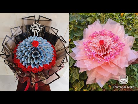 Video Những mẫu hoa bằng tiền | Những mẫu hoa tiền | Bó hoa... - youtube