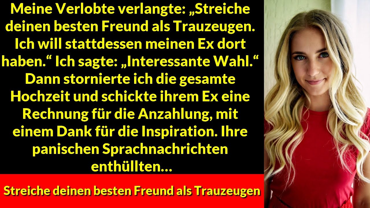 Verlobte: „Streiche deinen besten Freund als Trauzeugen - Ich will stattdessen meinen Ex dort haben“