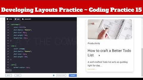 Coding Practice 15 | Developing Layouts Practice| Ecommerce Trending Blogs Section | #ccbp #nxtwave