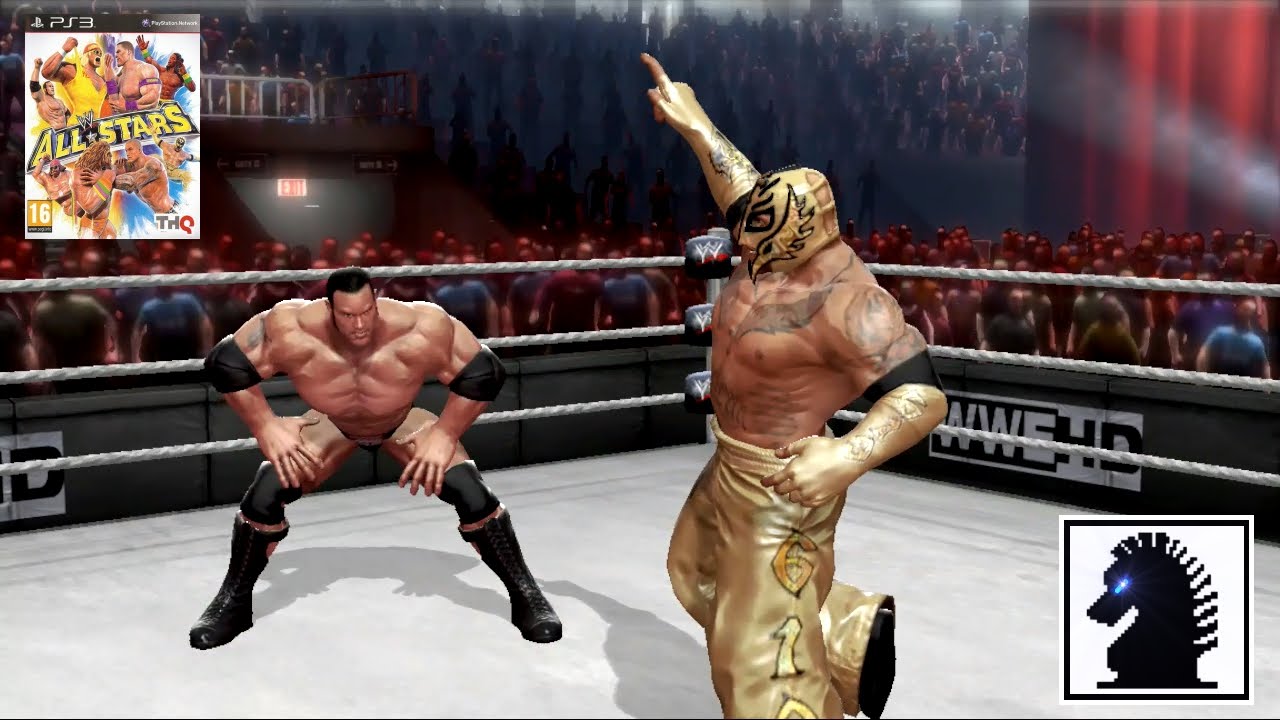 PS3 WWE All-Stars  - The Rock (Shiryu) vs Rey Mysterio (F81)