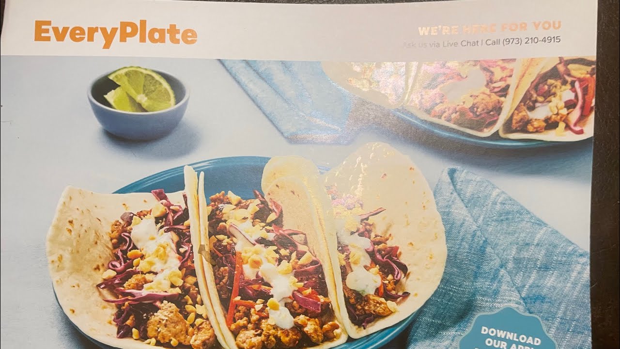 EveryPlate Sweet Chili Pork Taco Review foodreview food YouTube