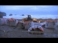 Ref:DDqLBoJQuM8 M�t�o: installation de barrages de sable � biarritz