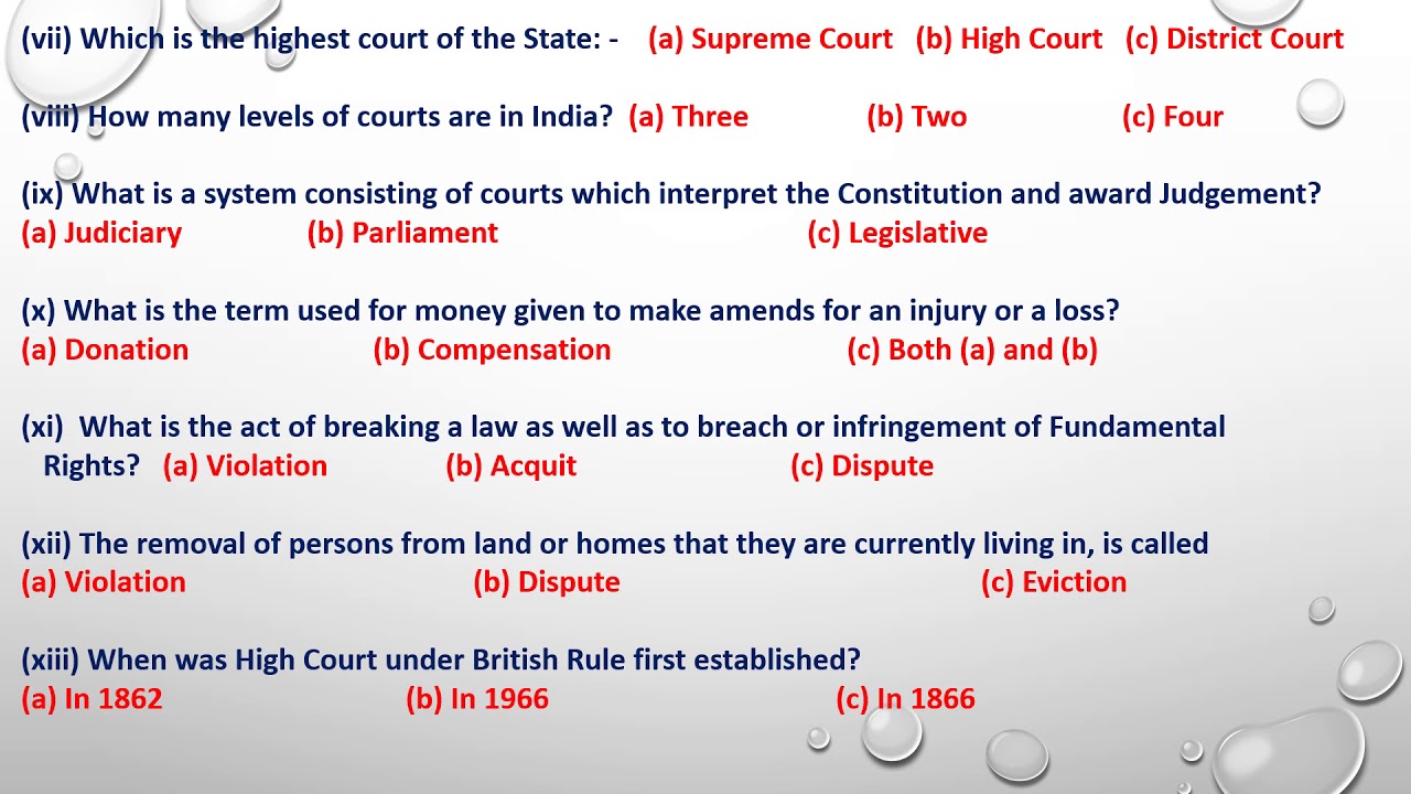 judiciary class 8 case study questions