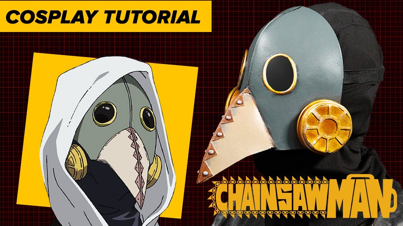 Изготовление маски «Человека-бензопилы» — пошаговый урок по косплею с бесплатными выкройками.