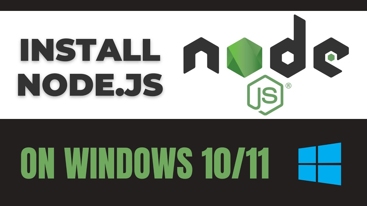 How to install Node.js on Windows 10/11 - YouTube