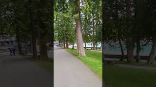 Swimming pool in Stanley Park next to the Ocean