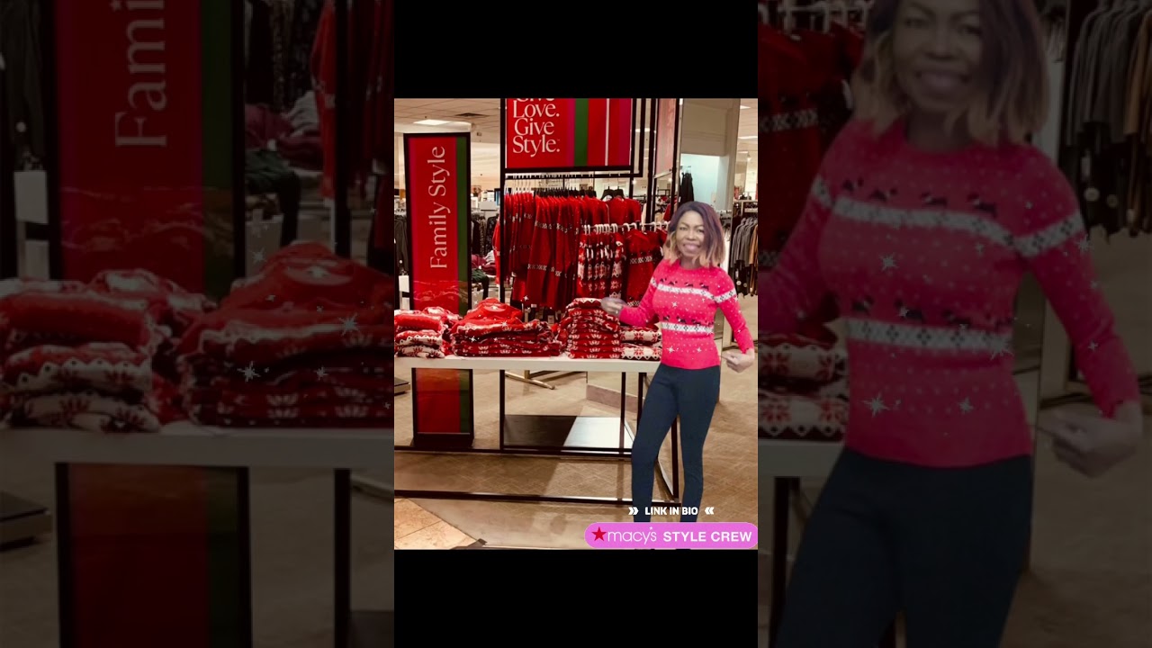 Family Christmas sweater! Get urs at Macys! Link in bio