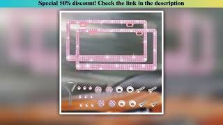 Slide Worldmuma Motorcycl 31*16cm Bling Crystal License Plate Frame Women Rhinestone Motorcycl Licen