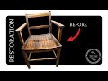 Amazing restoration of a king george vi 1943 oak chair