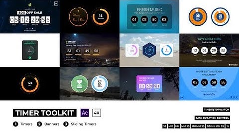 Countdown Timer Toolkit ★ After Effects Template ★ AE Templates