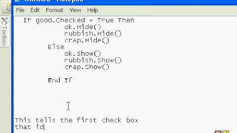 Visual basic 08 check box tut