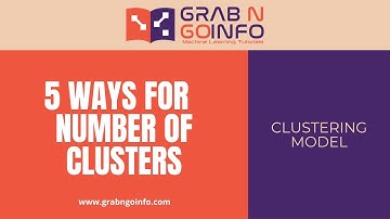 5 Ways for Deciding Number of Clusters in a Clustering Model | Machine Learning | Python