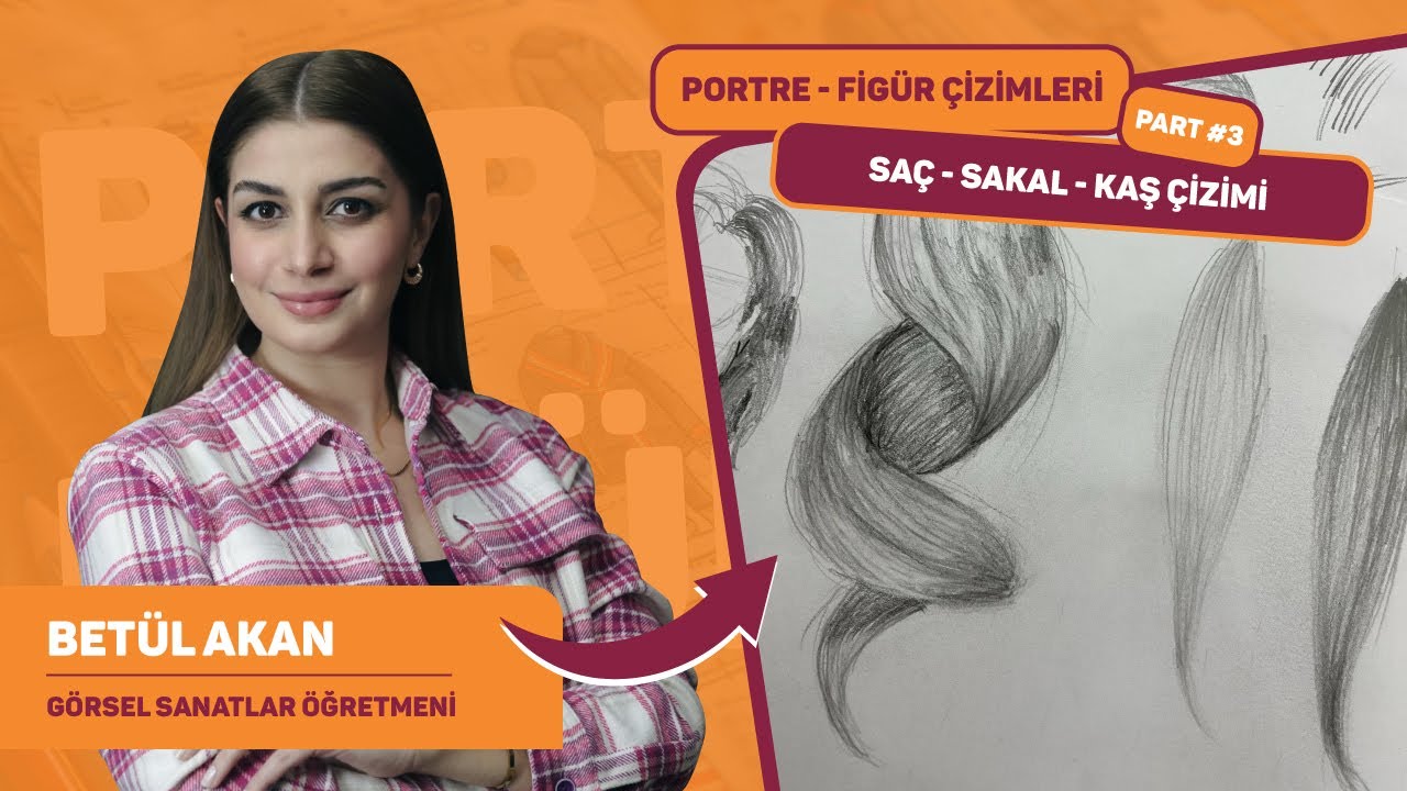 Portre ve Figür Çizim Teknikleri - Karakalem Saç, Kaş ve Sakal Nasıl Çizilir?
